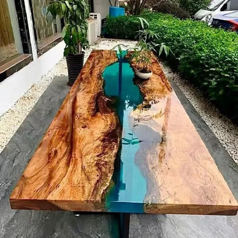 Favourite River wooden epoxy resin table dining Side Living Room with epoxy resin wood coffee table wood epoxy resin table top