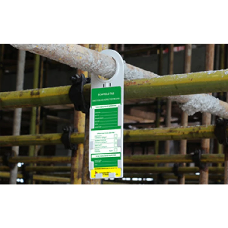 Manufacturer PVC Safety Warning Board Signs Scaffolding Tag Industrial Lockout Tagout