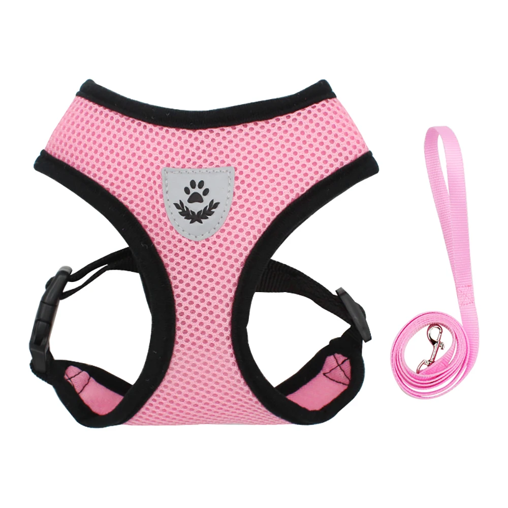 Nylon Personalized Chest Strap Pets Vest Dog Harness Training for Puppy Cats Soft Mesh Pet Harness