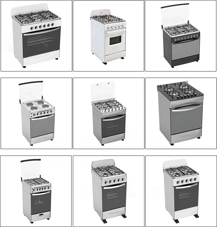 China supplier professional custom new design home use freestanding 4 burner gas cooker with gas oven