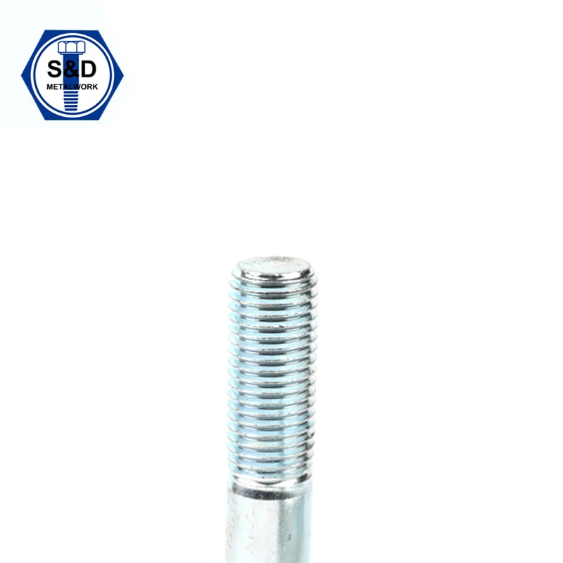 M20 H.D.G. hexagon head bolts DIN 933/anchor bolt grade 5.8 high temperature screws & nuts & bolts
