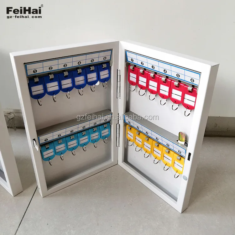 
 Оптовая продажа, 24 бирки для ключей, сейф для ключей, ящик для хранения ключей с замком  