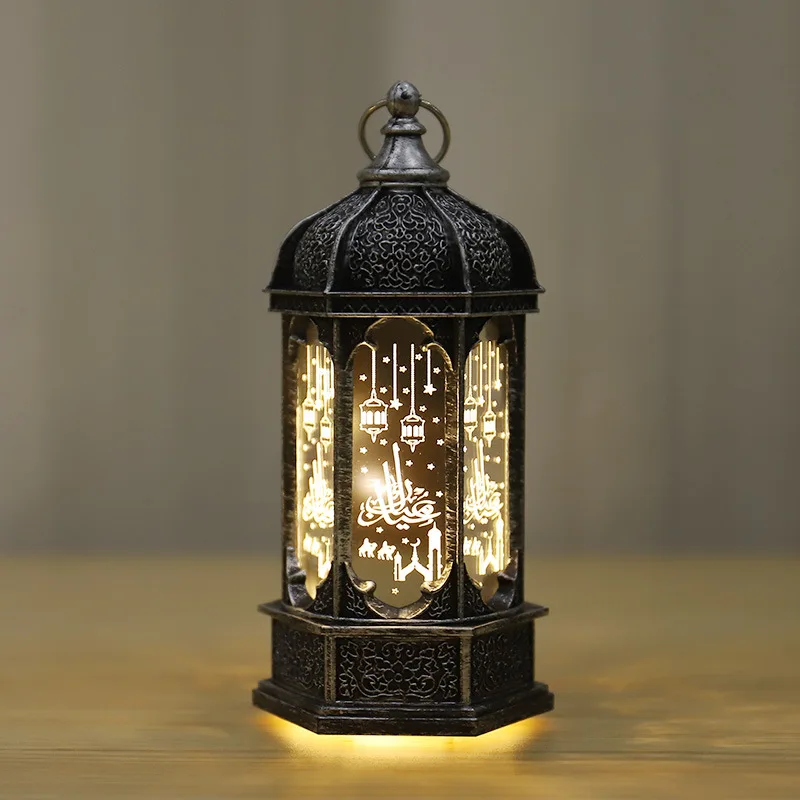 2022 EID Ramadan Lantern Muslim Islamic Lamp EID Mubarak Decoration Light Ramadan Kareem Decorations Party Supplies