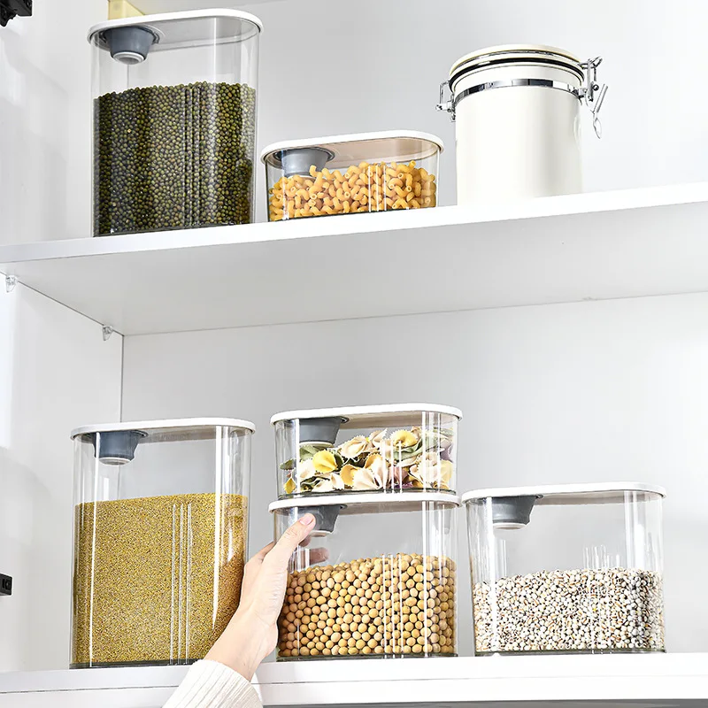 Hot Selling Food Grade Moisture-proof Transparent Kitchen Food Storage Container Rice Storage Tank