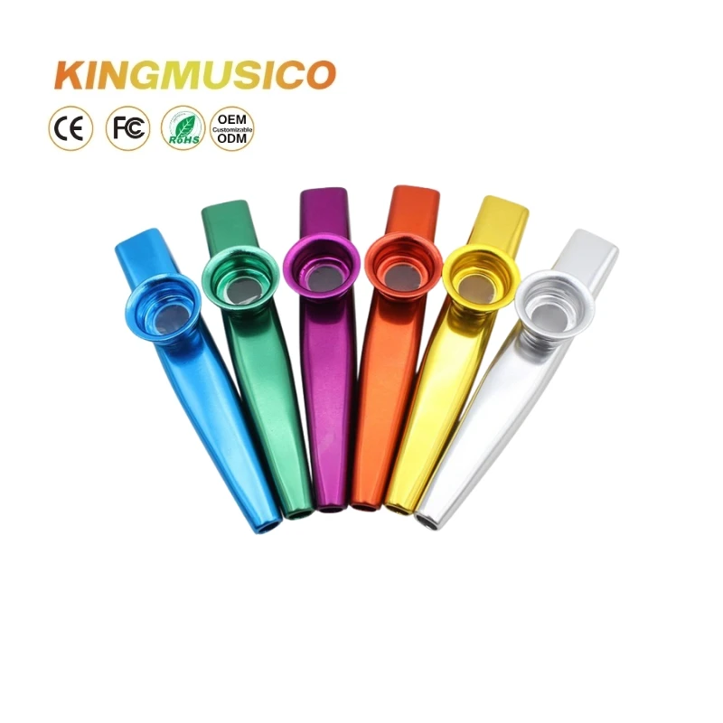 Professional Performance Grade Metal Kazoo - Trumpet, Saxophone, and Flute Style Kazoos for Film and Live Performances