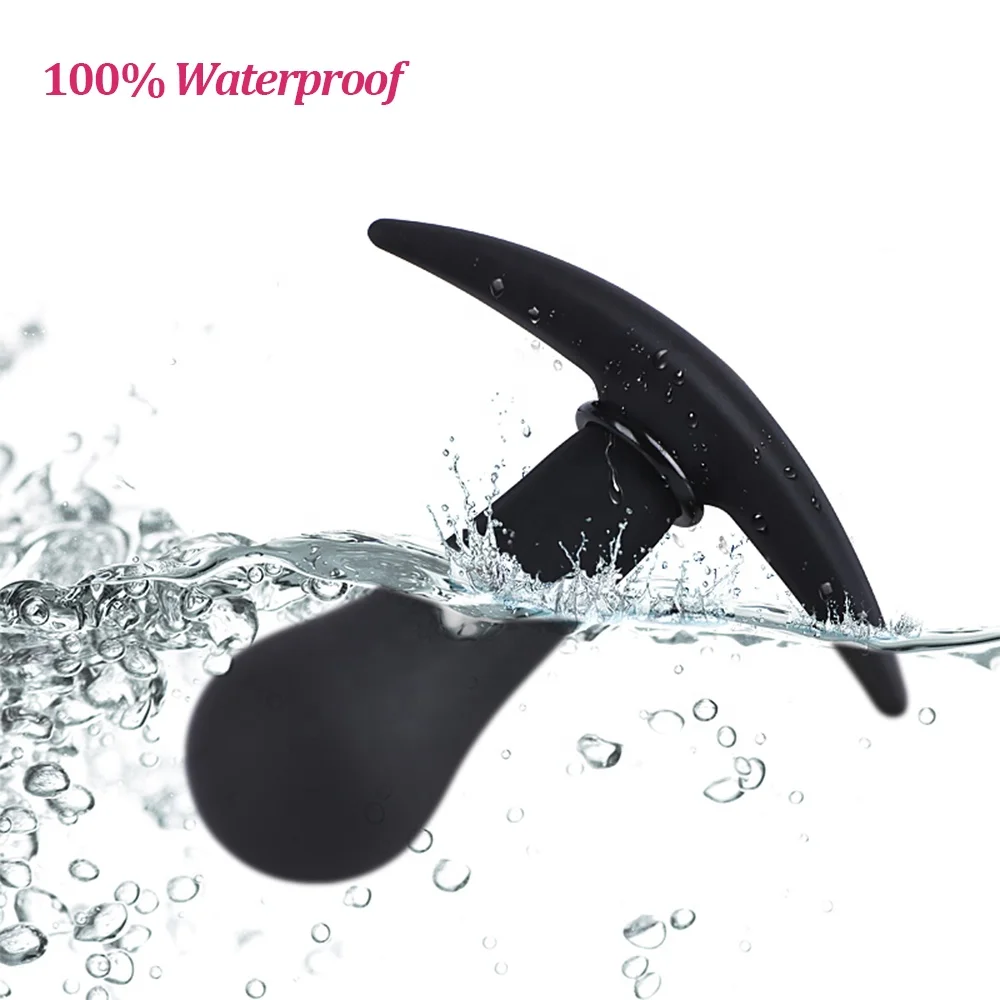 Inflatable Butt Plug with Detachable Needle,Steel Ball Included Silicone Anal Plug for Man and Women