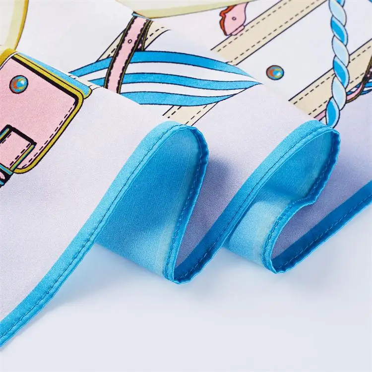 Designer Silk Scarf Luxury Styles Custom 100% Silk Scarfs For Women