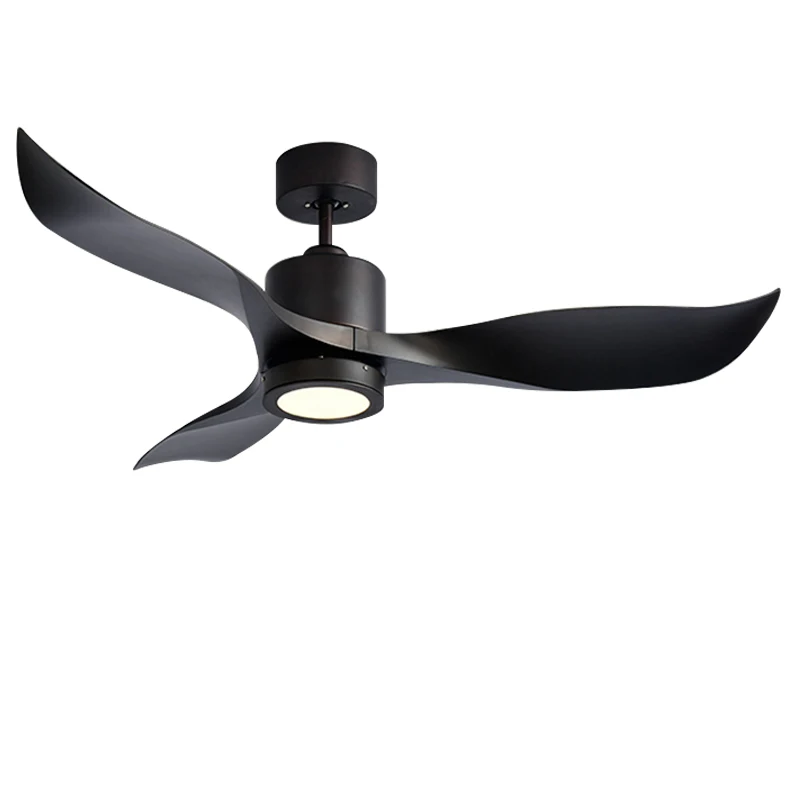Copper Motor Ceiling Fans 42 Inches with 3-blade ABS fan blade wood finish ceiling fan with light with remote control