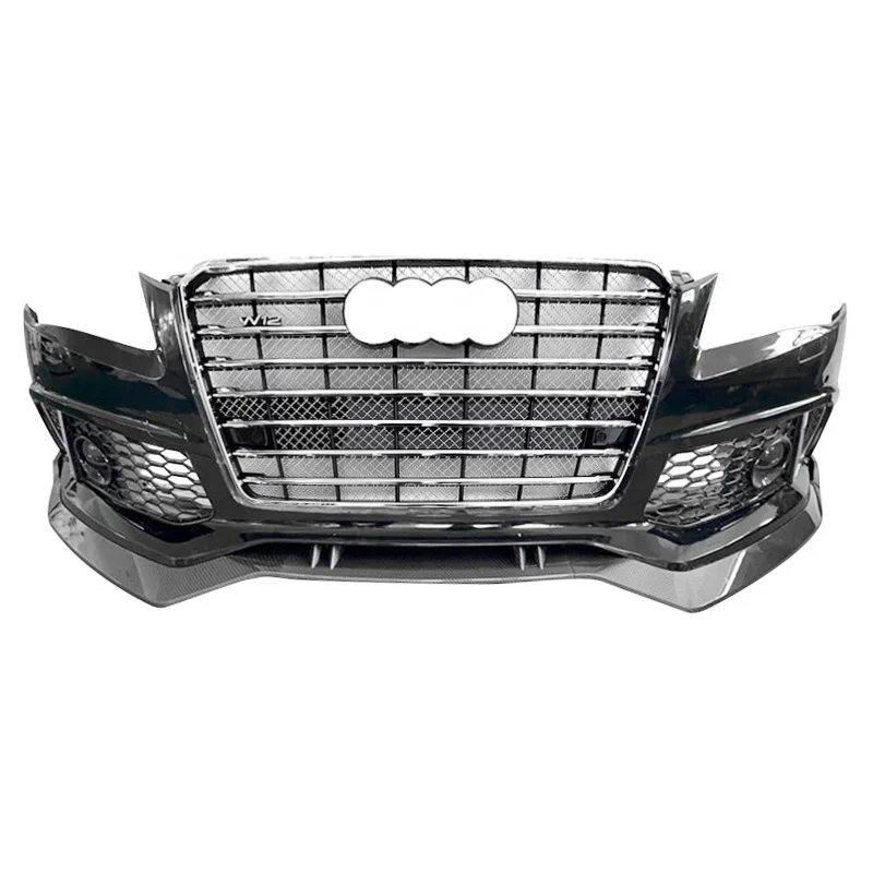 
A8 S8 for Audi RS8 Front Bumper With grill For Audi W12 car BodyKit for A8 S8 W12 Car bumper 2011 2012 2013 2014 2015 2016 2017 