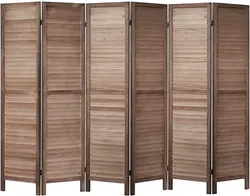 Vintage French Wooden Pine Bi folding Window Door Shutters Screen Room Divider