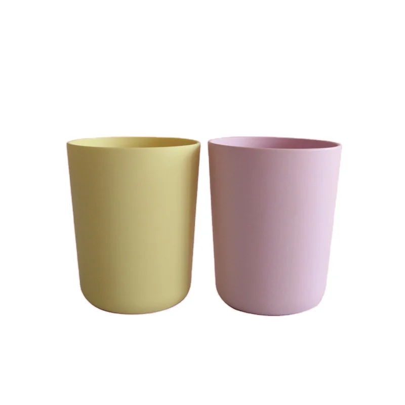 100% биоразлагаемая устойчивая детская чашка из пла-бамбукового волокна неваляшка без меламина нулевых