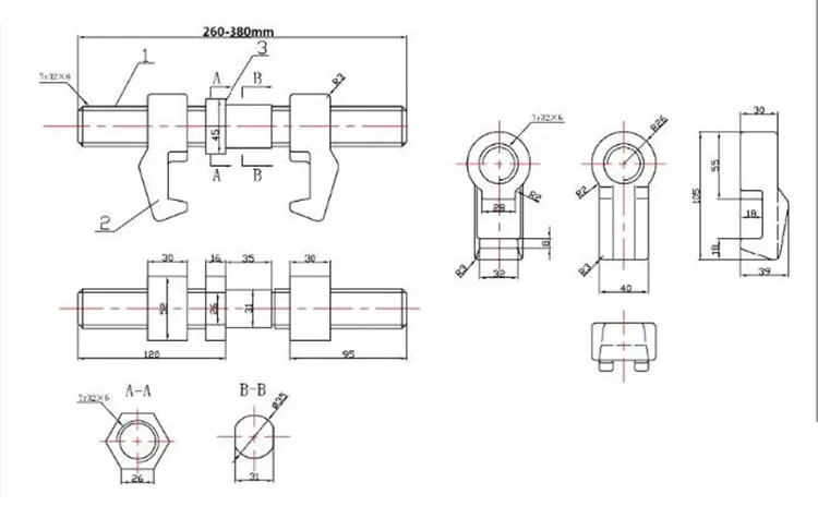 Container Lashing Bridge Fitting Lock Clamp for ISO Corner Fittings