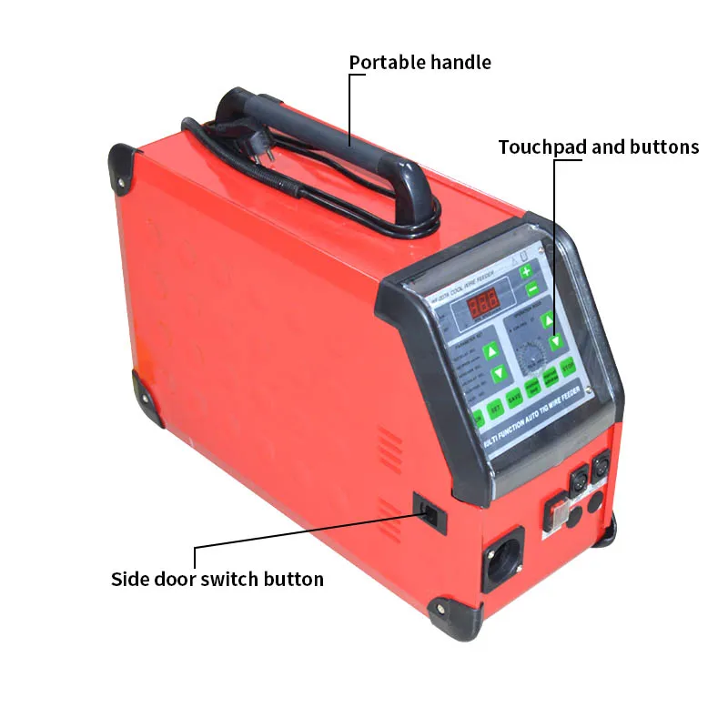 
WF-007 Digital controlled automatic arc welding wire feeder Powerful pulse Power wires argon arc welding wire feeder 150W 220V 