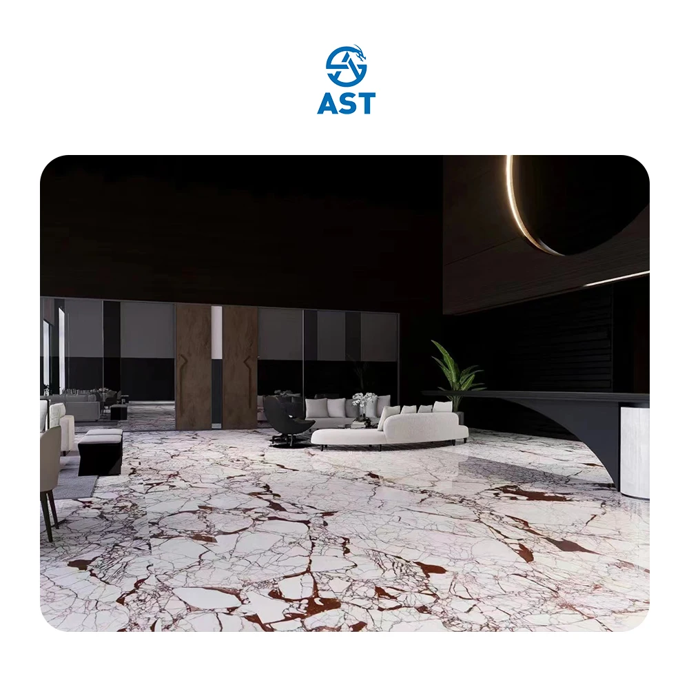 AST OEM/ODM HOT Popular marble Customized Natural Stone High Performance Home Decoration Bvlgari Red Marble Countertop