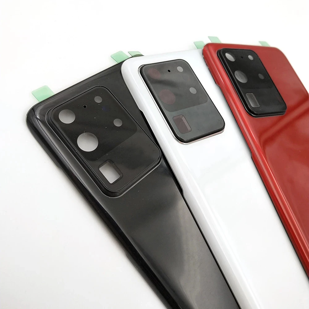 Wholesale Back cover for Samsung Galaxy S20 S20 plus S20 Ultra Battery Cover Door Rear Glass Housing Case Camera Lens Frame