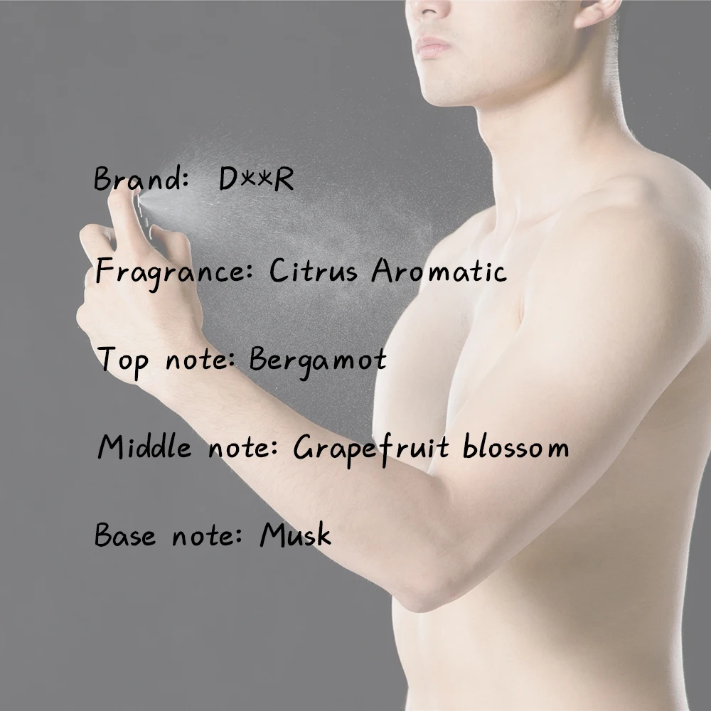 Factory Direct Sale Oil Homme Cologne Citrus White Flowers Fresh Spicy Musk Fragrance Original Perfume for Men and Women