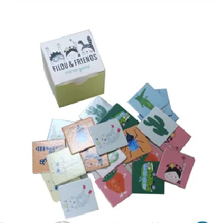 Wholesale Special Circle Custom Healthy Food Memory Game Card Printing