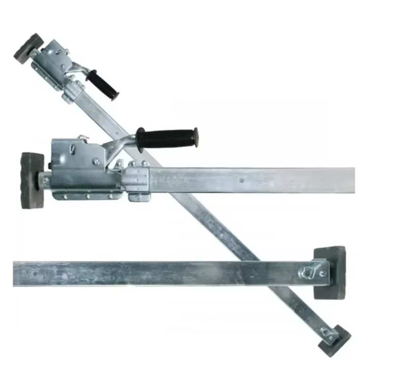 Logistic Truck Adjustable Steel Welded Round / Square Tube Load Restraint Jack Bar With Hoops