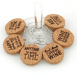 Trade Assurance New Arrival Cork Wine Glass Charms