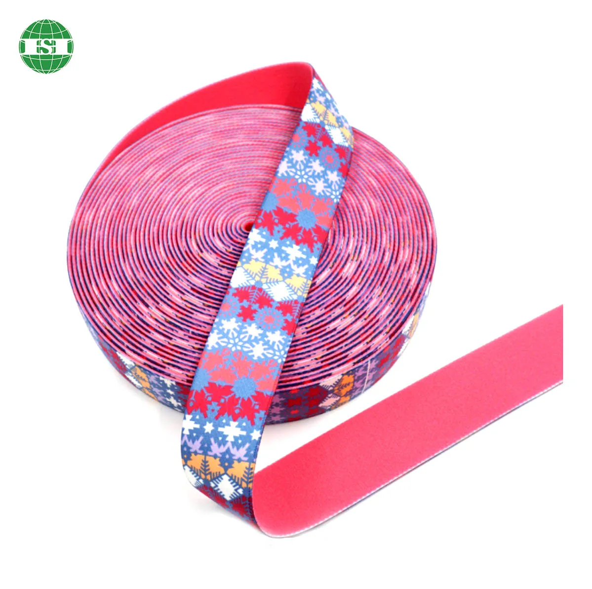 Custom print elastic band plush back side super soft to skin