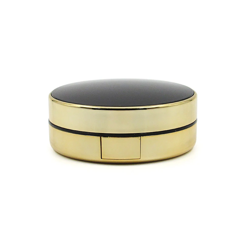 Wholesale luxury makeup cushion liquid foundation plastic case, 14g round cushion BB powder empty case custom cosmetic packaging