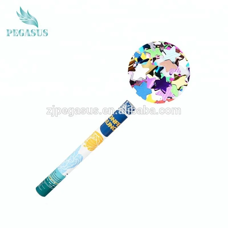 All Party Favor Plastic Paper Compressed Air biodegradable wholesale handheld wedding party poppers confetti cannon Pegasus