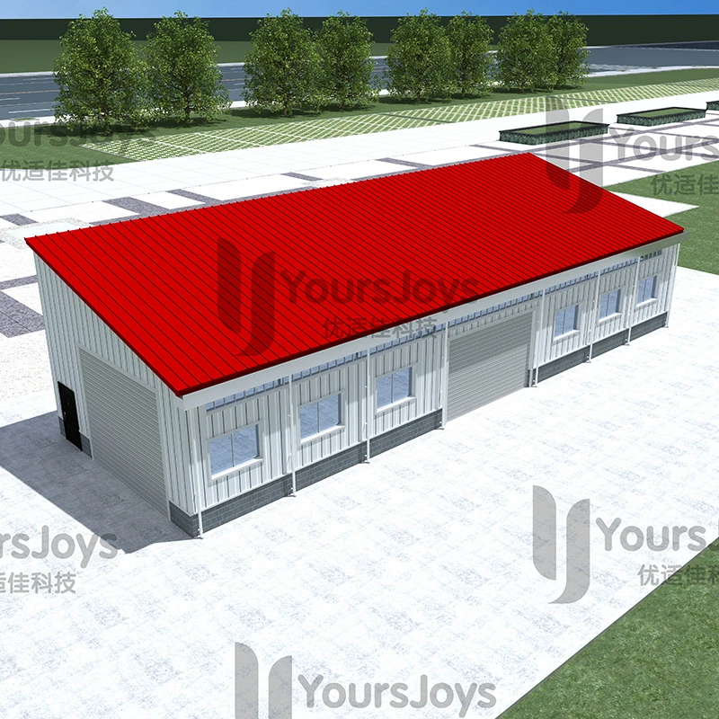 Prefabricated warehouse for modern and innovative houses