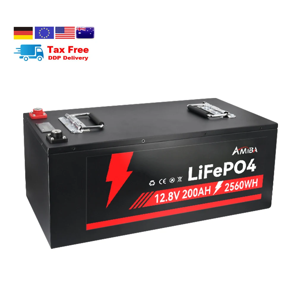 Высококачественная литий-ионная батарея Lifepo4 с bms 12 В 50ah 100ah 200ah 300ah батарейки для солнечной домашней системы