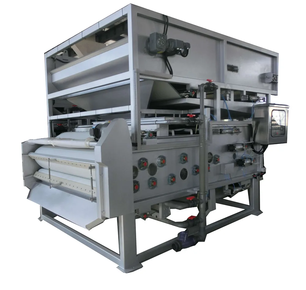 low energy consumption small sludge dewatering mud vacuum belt filter press for wastewater treatment and disposal plant