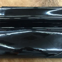First layer cowhide black mirror patent leather with lacquer Genuine Leather Patent leather fabric