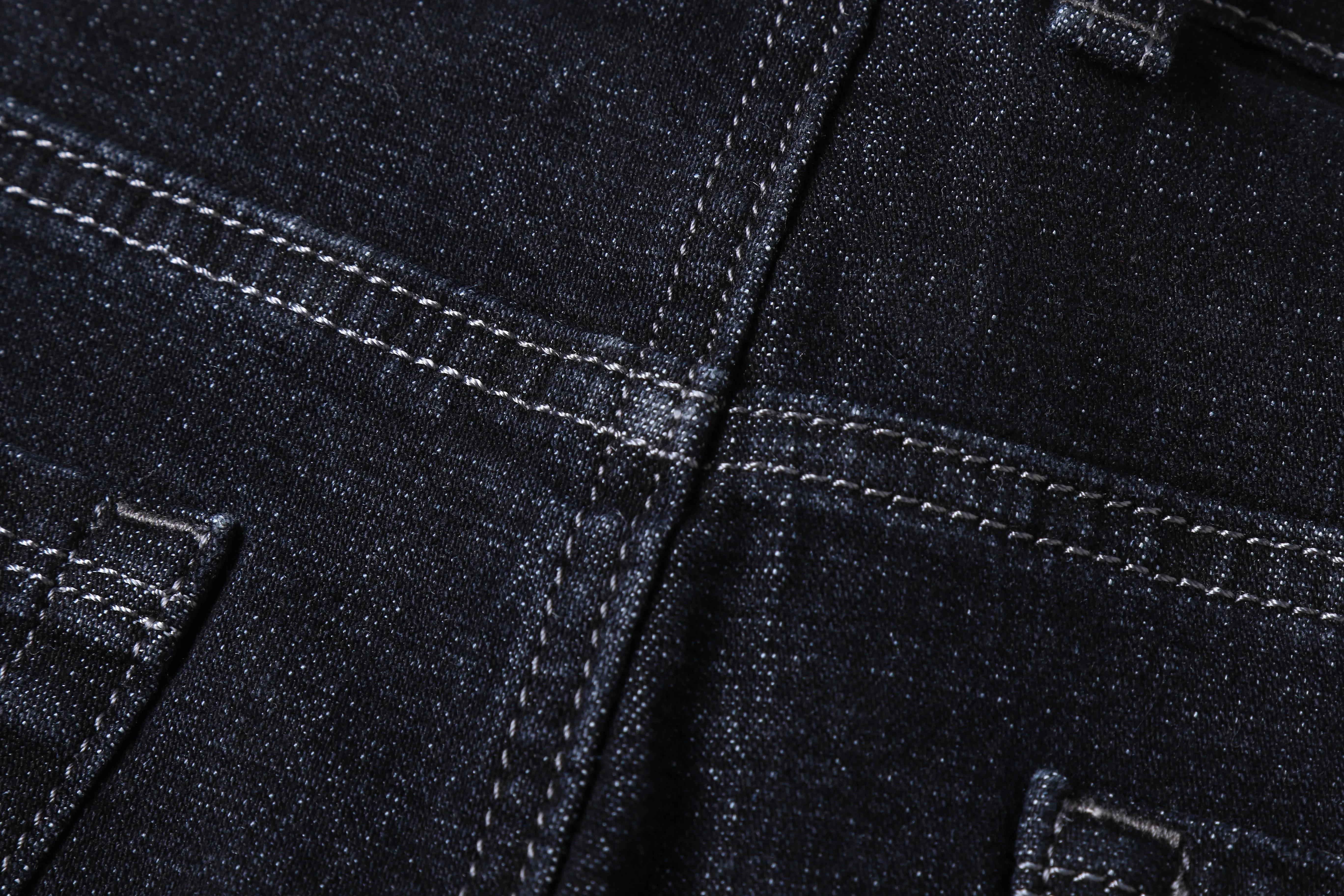 Custom Distressed Enzyme Wash Stonewashed Streetwear Hip Hop Y2K male slim fit Stacked Denim Men skinny Jeans