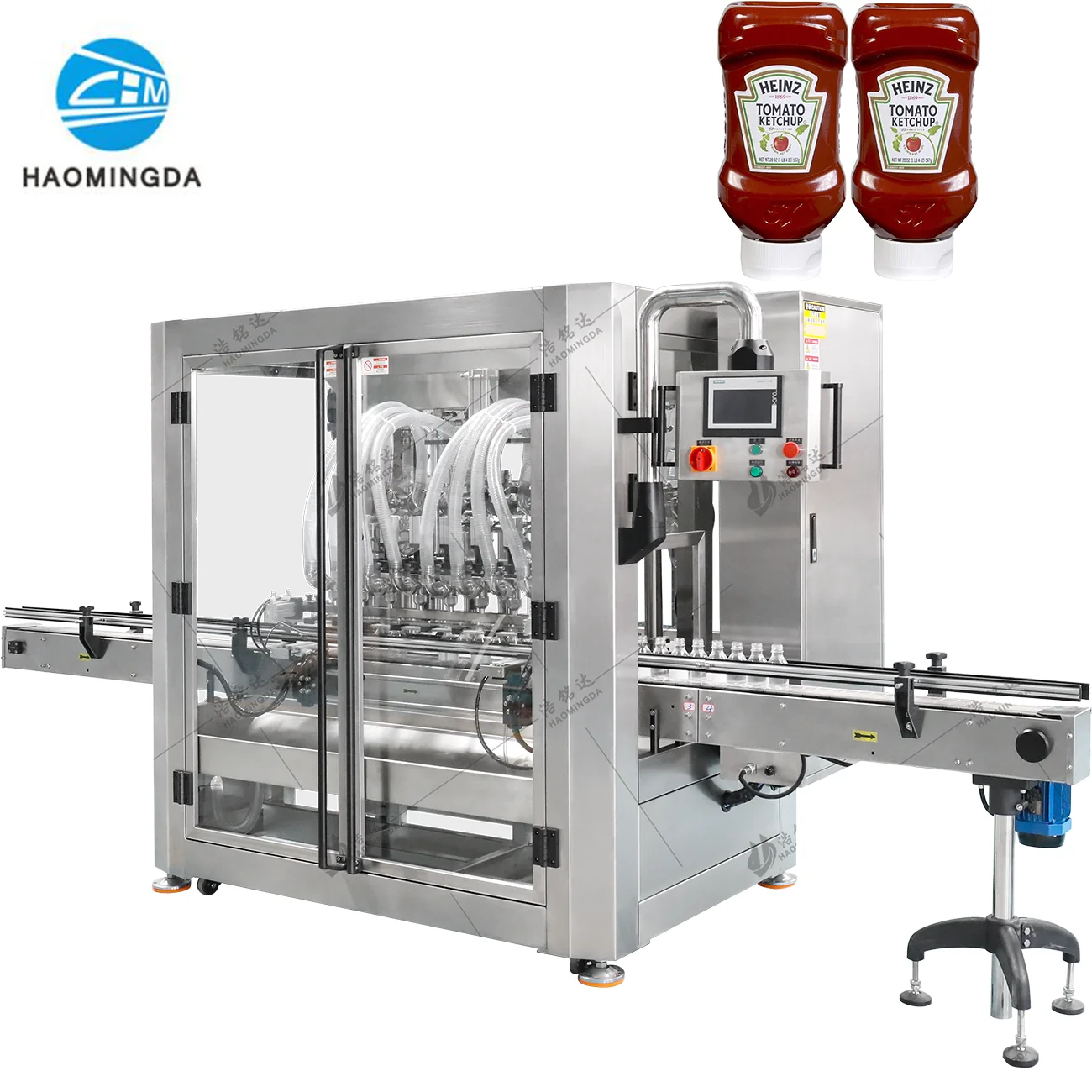 Automatic Ketchup Sriracha Seasoning Sauce Filling  Put Sauce Indian  Mushroom Masala  In The Bottle  Filling Machine