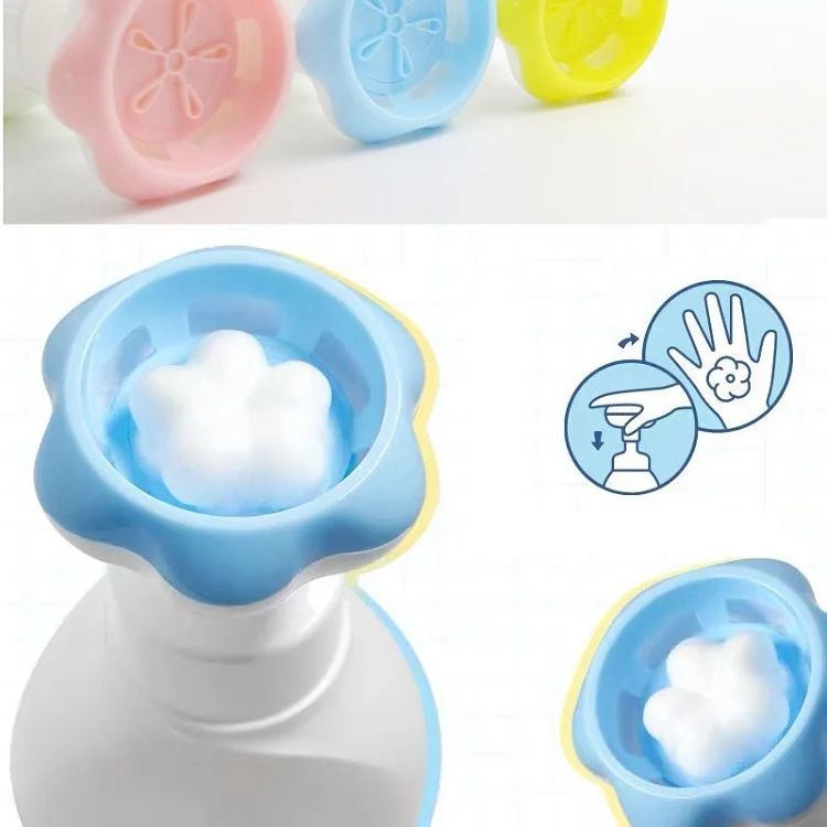 Handwash Foam Pump Bottle Flower Shape Soap Dispenser Pump Bottle Flower Stamp Hand Soap