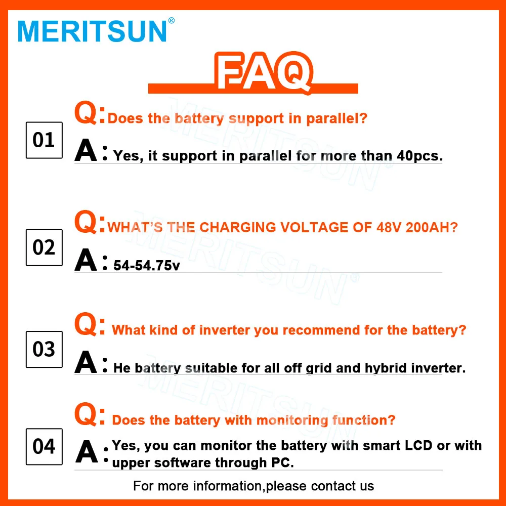Lithium Ion Ito Battery Rechargeable Batteries 48v 100ah 200ah Lifepo4 Lithium Battery