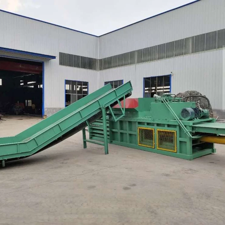 Horizontal  Automatic Hydraulic Waste Paper Cardboard Compressing Packing Machine Clothes Recycling Baler