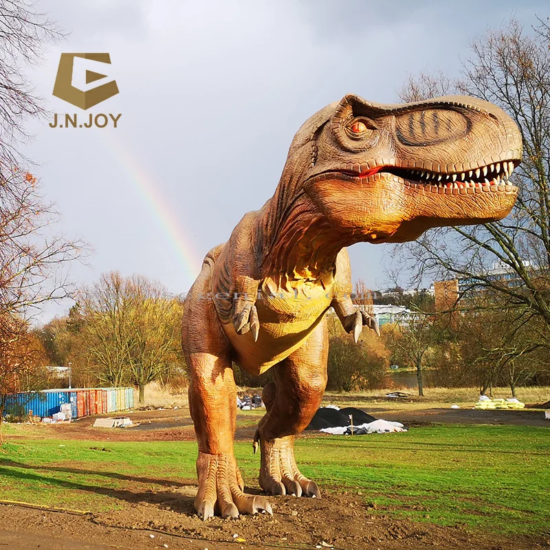 JNZM24  Roaring High Realistic Animated Dinosaur Model Jurassic Simulation Dinosaur Model with Movements