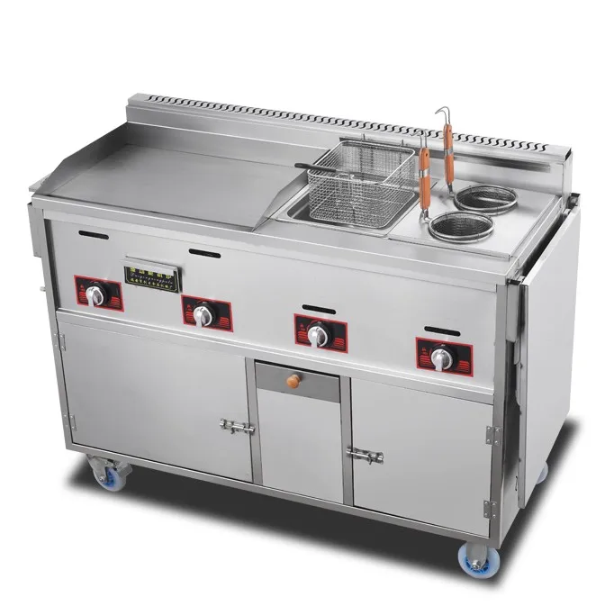 food truck small gas mobile fast snack cart trailer kitchen for