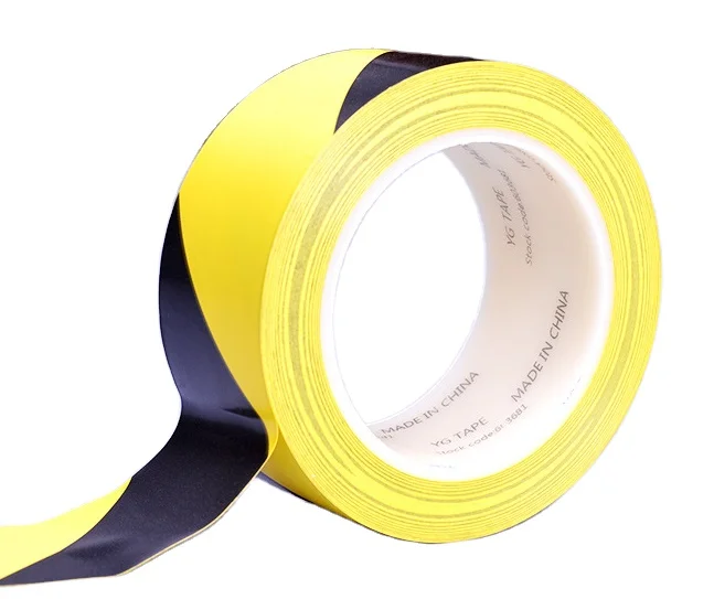 Detectable red and white green white yellow black pvc reflective barricade caution warn hazard safety warning tape