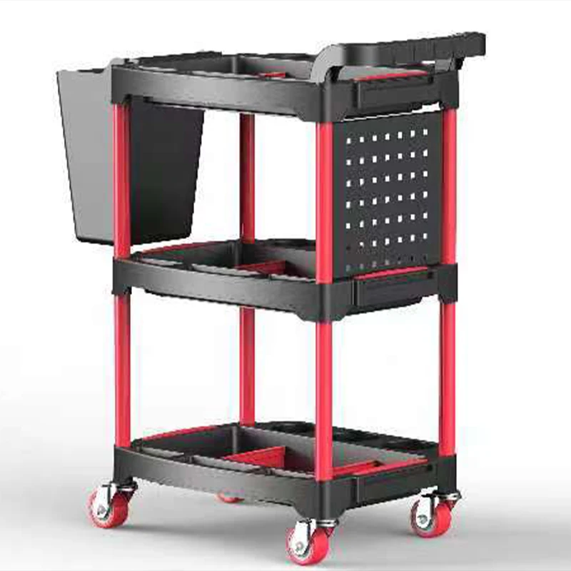 PP Detailing Car Repair Storage Cart Wholesale Multi-function Tool Detail Cart  Detailing Cart