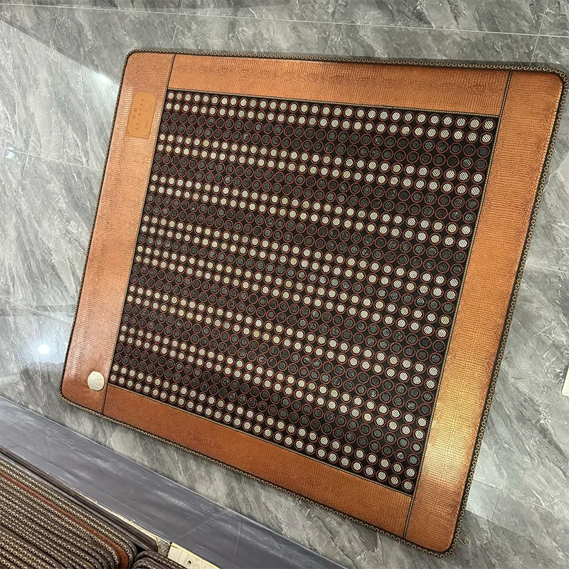 Korea Round Natural Jade Heating Stone Mattress Far Infrared Sauna Mat Health Care Massage Mattress