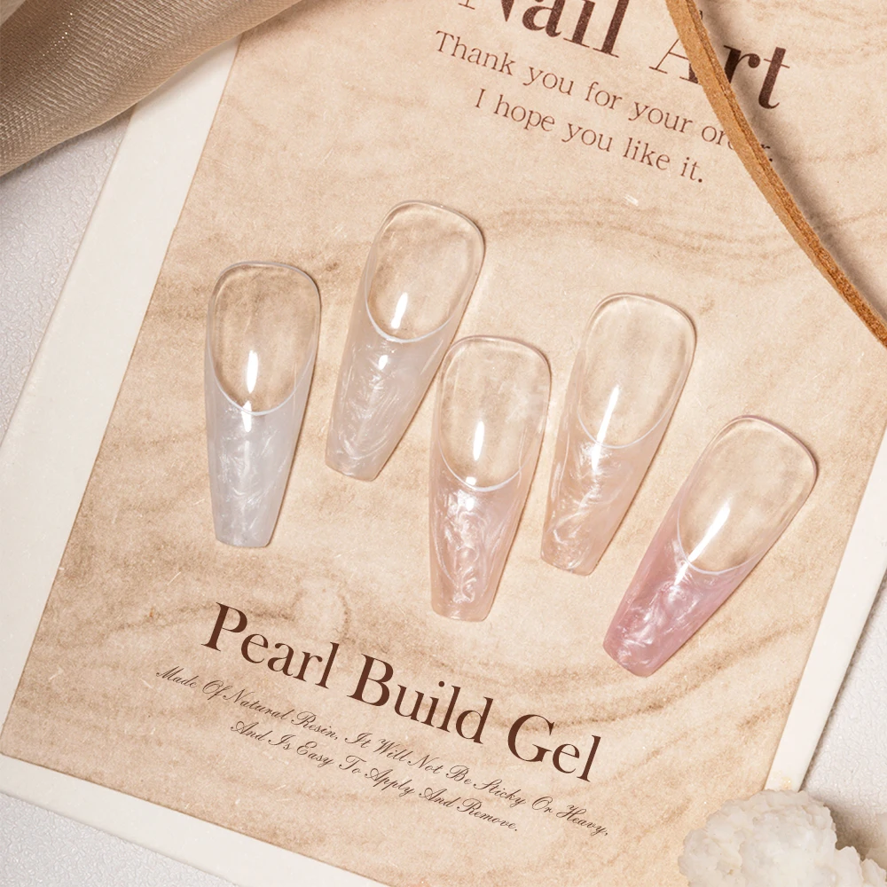 10 Colors Available Pearl Build Gel Extension Uv Gel Nail Polish Quick Building Private Label Builder Nail Extensions Gel