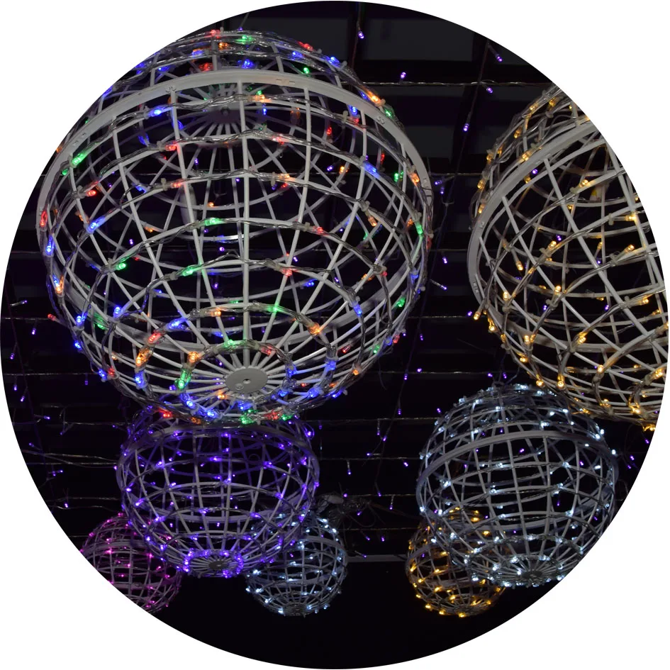 Складной водонепроницаемый мульти 35 см 50 светодиодный Рождественский