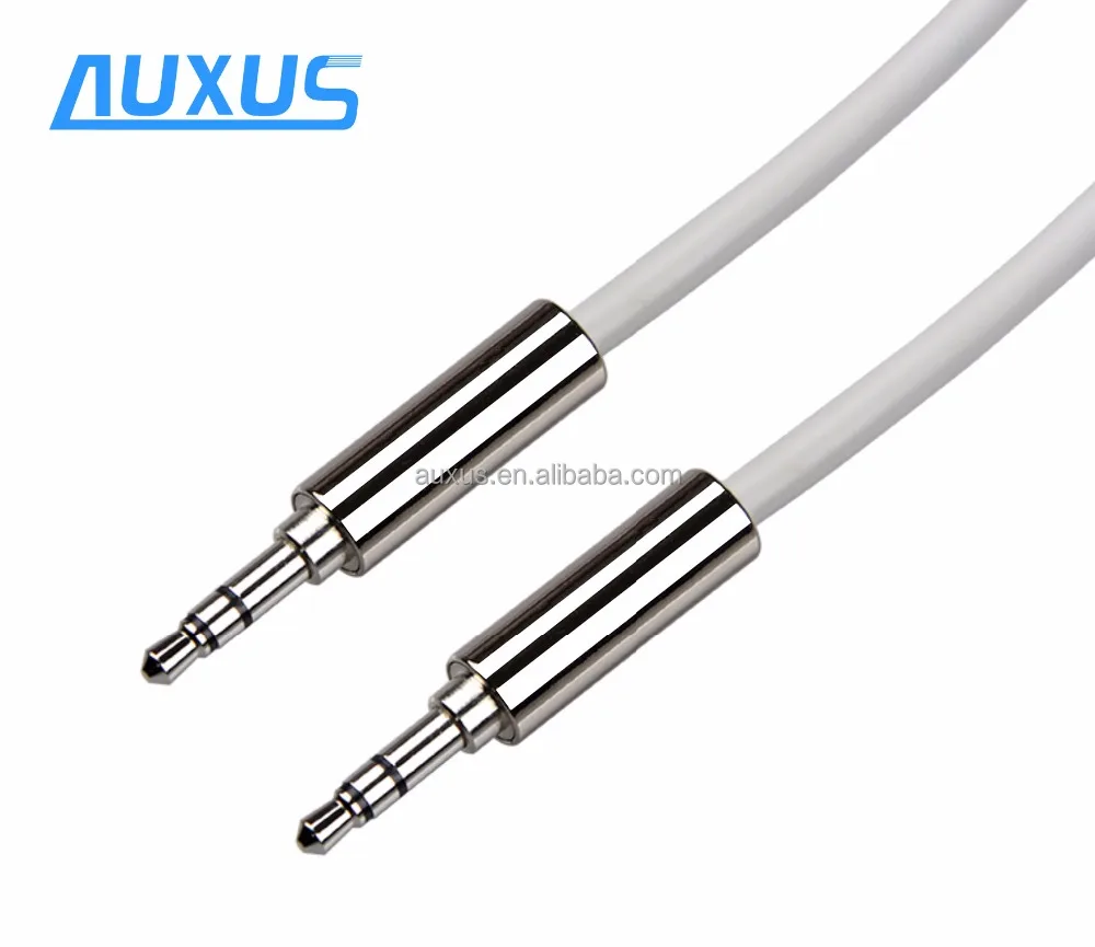 3.5mm audio plug jack aux audio cable with nickel plated connector