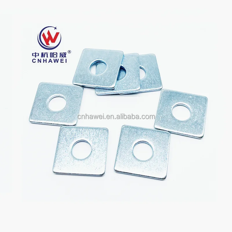 DIN 436 square washer Carbon Steel Hot Dip Galvanized Square Washers 200 HV Hardness Flat Washer
