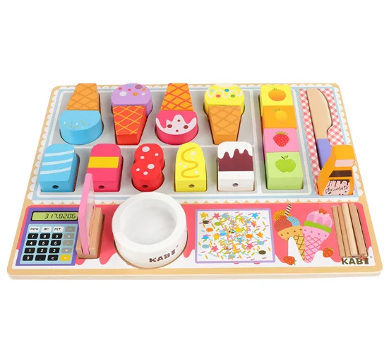 Puzzle education pretend kitchen toy induction cook set play kitchen sets toys wooden toys