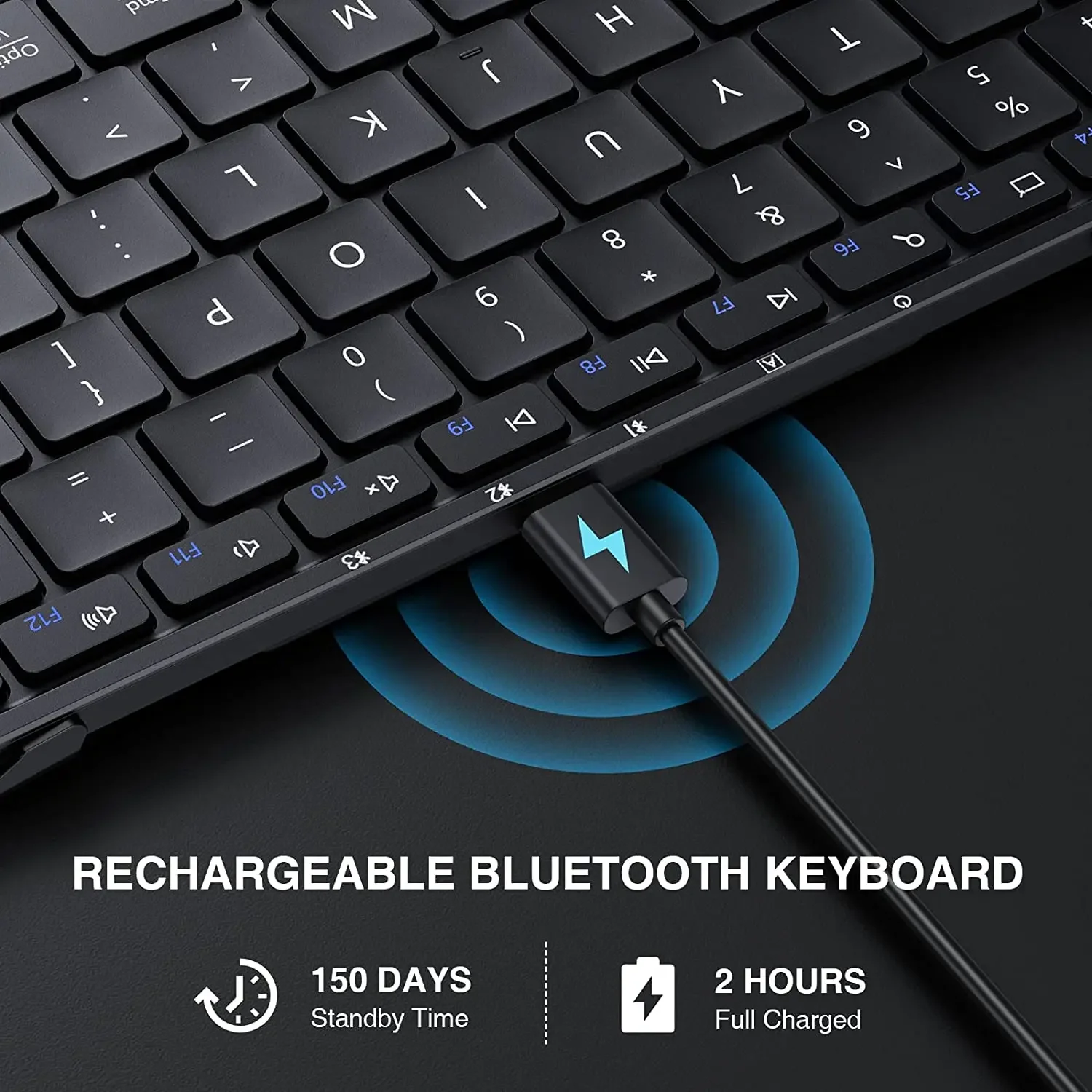 KNGFUMEC Folding Keyboards Numeric Keypad Bluetooth Wireless Portable Full-Size Foldable Keyboard for Travel Computer PC iPad