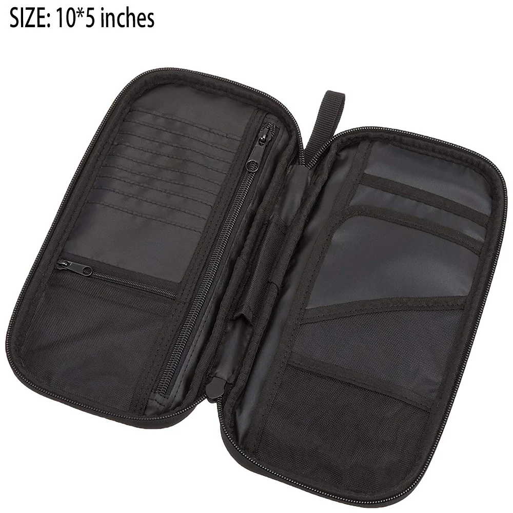 OEM Passport organizer wallet RFID case Passport and ticket holder bag Passport travel wallet Compact travel document pouch bag