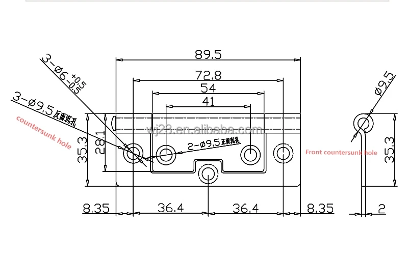 China Wholesale supplier flexible metal frame shutter hinge for steel windows