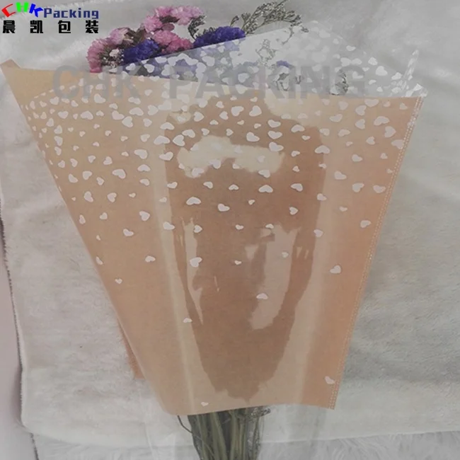 CHK packing grad  burbberry long  hello kt flower wrapping plastic opp cone triangle bag sleeves