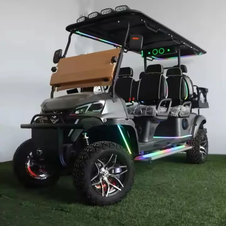TongCai Lithium 60v 7.5kw  motor 6 Seater golf cart Electric Hunting Golf Cart Golf Buggy